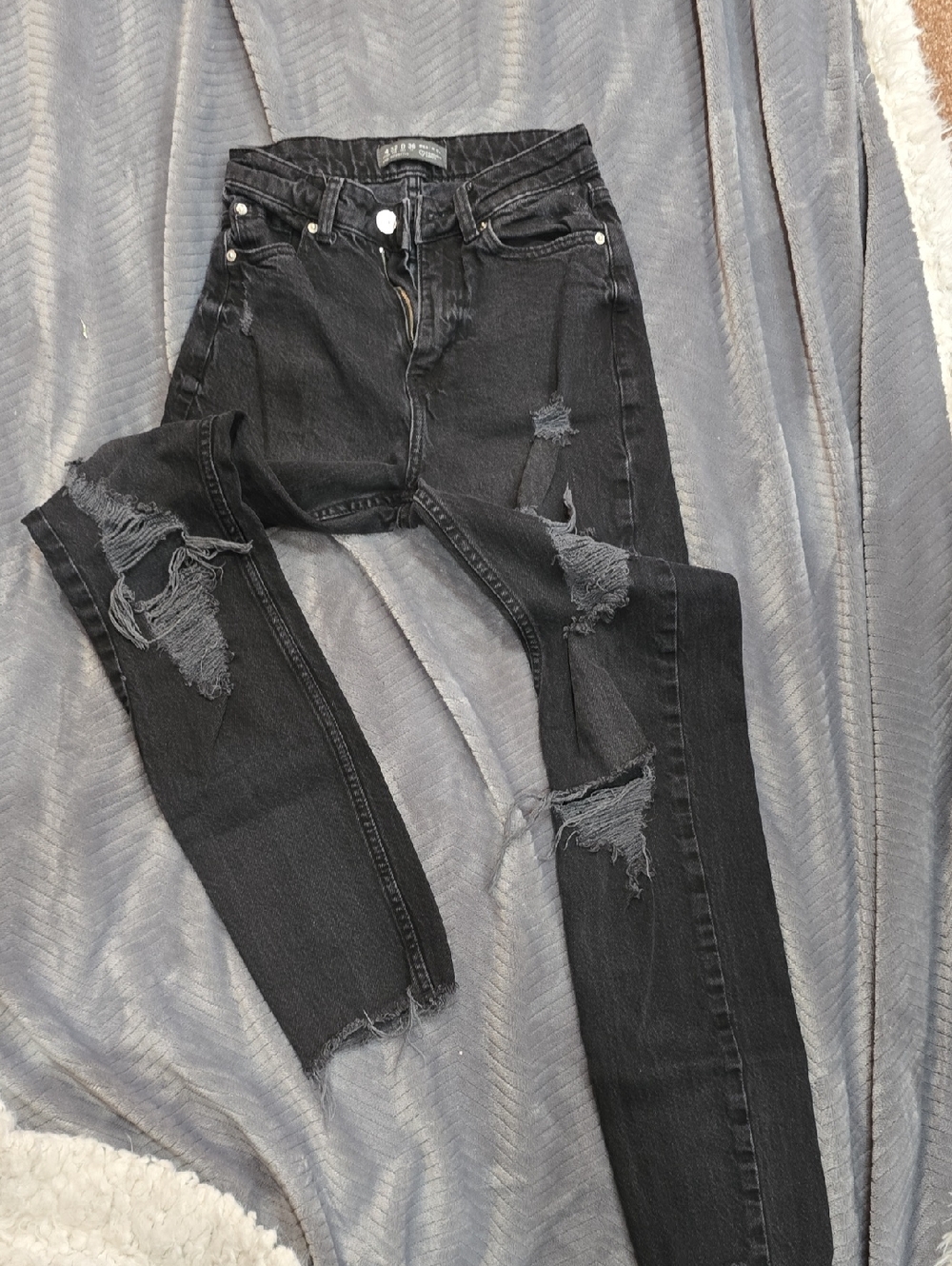Primark Black Ripped Skinny Jeans for Women